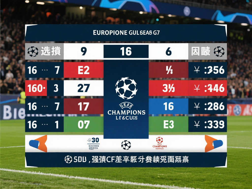 欧冠小组赛积分榜揭晓：晋级与淘汰悬念待解